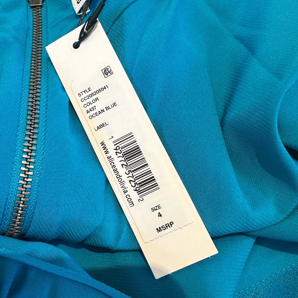 Alice + Olivia Harmony Mini Slip Dress NWT - Picture 6 of 7